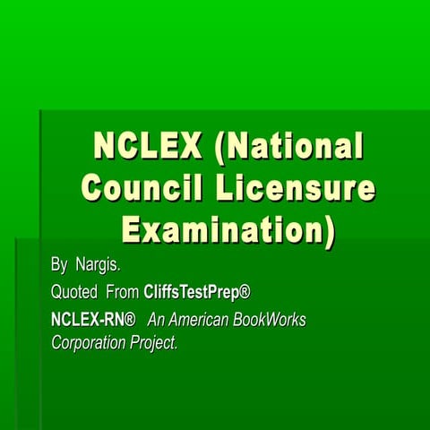 Nclex rn exam ppt