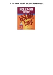 Nclex Rn Review Made Incredibly Easy Pdf