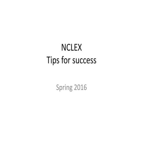 NCLEX Success tips ppt.pptx detailed explanations