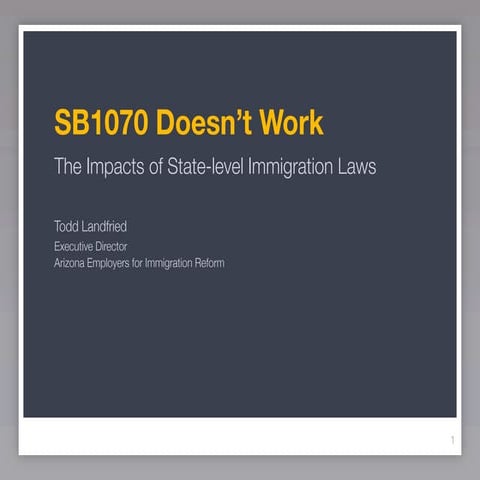 NCLR Economics of SB1070 Presentation