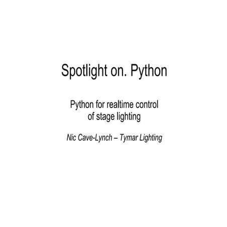 Spotlight on Python | PPT
