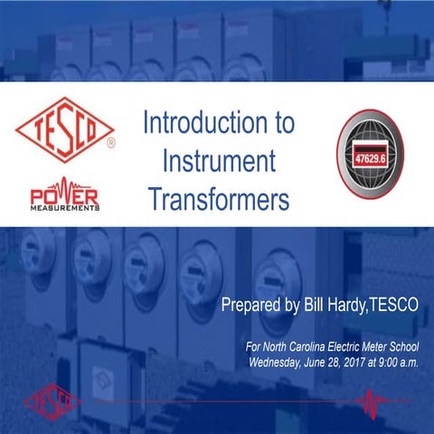 Introduction to Instrument Transformers