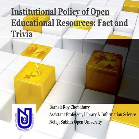 IInstitutional Policy of Open Educational Resources: Fact and Trivia