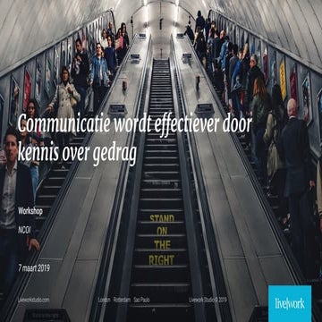 Communicatie wordt effectiever door kennis over gedrag