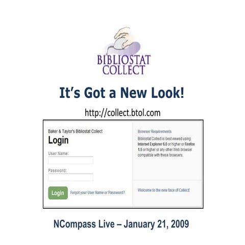 NCompass Live: Bibliostat Collect: It's Got a New Look