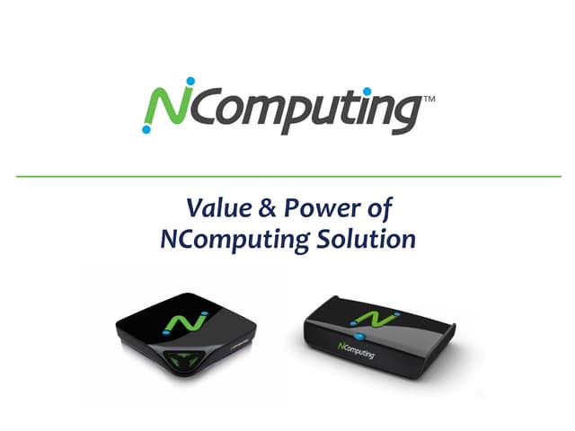 NComputing Product Presentation