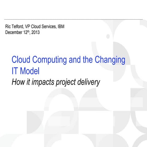 Cloud Computing and the Changing IT Model