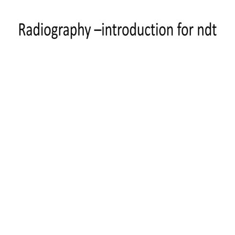 Radiography introduction