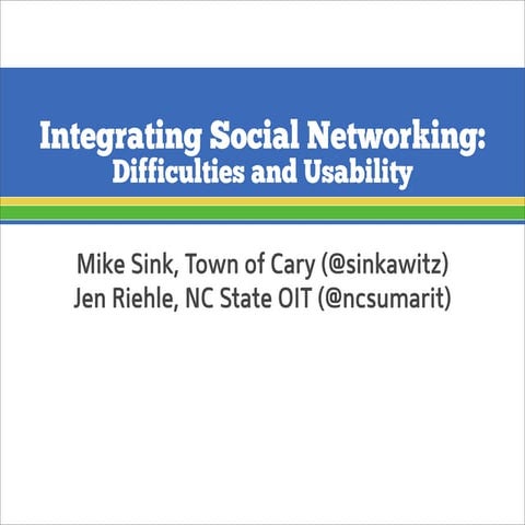 Integrating Social Media