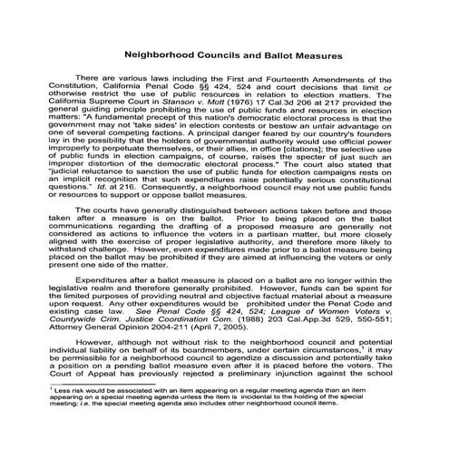 NC's and Ballot Measures | PDF