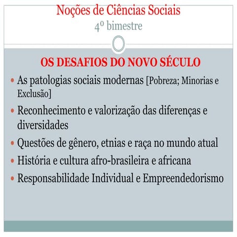 SOCIOLOGIA: CONSTRUÇÃO DA MODERNIDADE | PPT