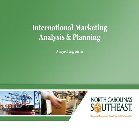 International Marketing Analysis and Planning 2012