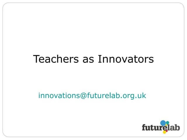 NCSL Hotseat: Teachers as Innovators