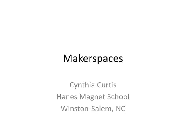 Ncslma pre conference makerspaces