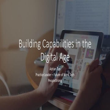 Building Capabilities in the Digital Age - for Social Service Agencies
