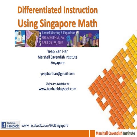 NCTM Differentiated Instruction Using Singapore Math 