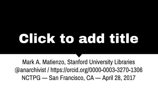 Mark Matienzo: On Managing Change in Libraries
