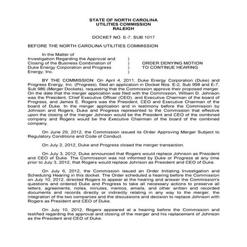 Ncuc orders duke and directors to appear | PDF