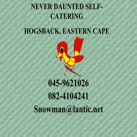 Never Daunted accommodation, Hogsback