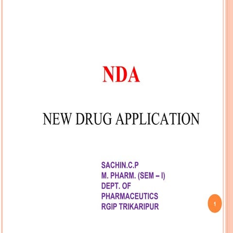 NEW DRUG APPLICATION