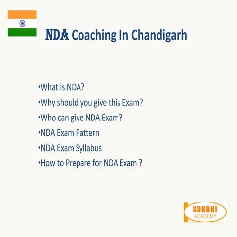 Nda coaching in chandigarh | PPTX