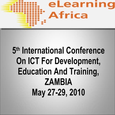Ndangle e learning africa 2010