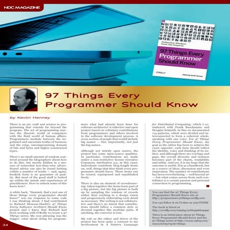 97 Things Every Programmer Should Know | PDF