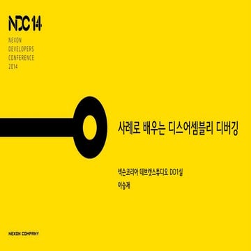 이승재, 사례로 배우는 디스어셈블리 디버깅, NDC2014