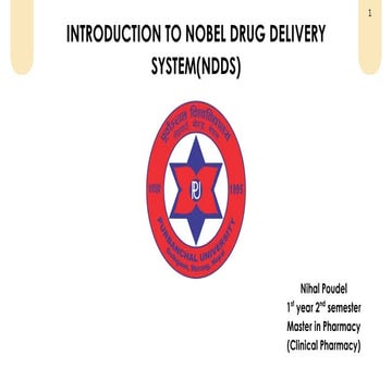 Novel Drug delivery system, Controlled drug delivery system | PPTX