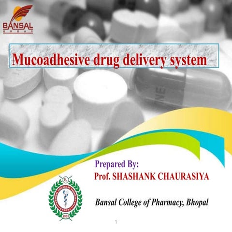 Ndds 5 MUCOADHESIVE  DRUG DELIVERY SYSTEM ppt
