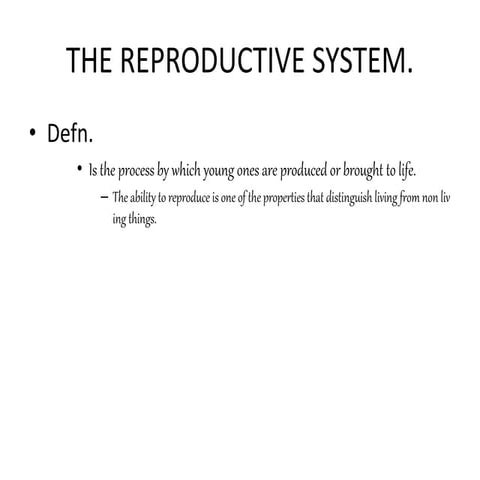 Anatomy Reproductive System | PDF