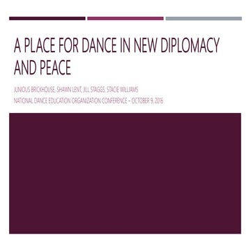NDEO dance diplomacy panel 10 9-16