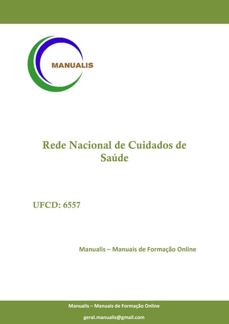 UFCD - 6557 - Rede Nacional de Cuid...