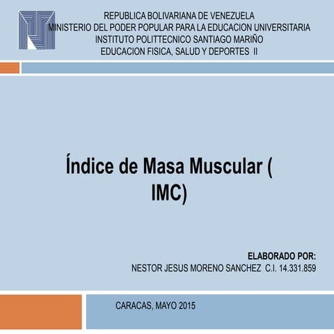 índice de masa muscular (imc)