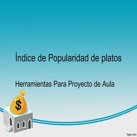 íNdice de popularidad de platos
