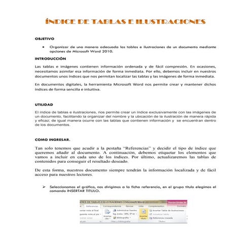 Indice de tablas e ilustraciones