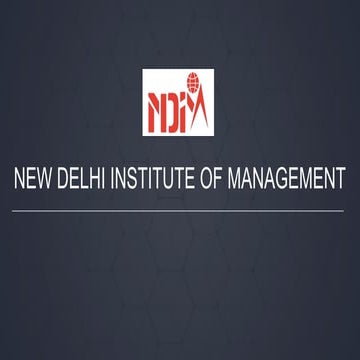 New Delhi Institute Of Management | PPTX