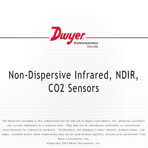 Non-Dispersive Infrared, NDIR, CO2 Sensors | PPTX
