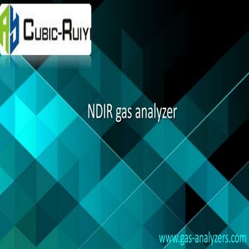 Ndir gas analyzer