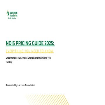 NDIS Pricing Arrangements and Price Limits in 2026: A Clear Guide for ...