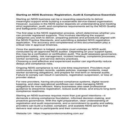Step-by-Step Guide to NDIS Provider Application and Registration ...