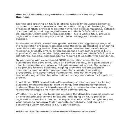 Step-by-Step Guide to NDIS Provider Application and Registration ...