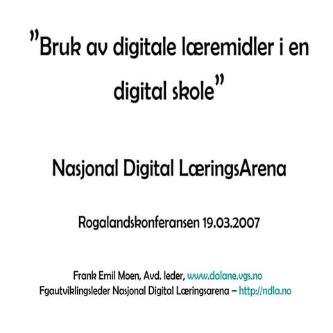 NDLA Rogalandskonferansen