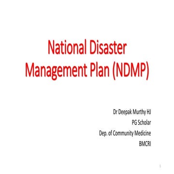 Ndmp seminar deepak | PPTX
