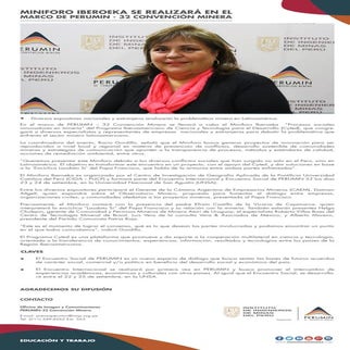 Miniforo Iberoeka se realizará en el marco de PERUMIN - 32 Convención Minera