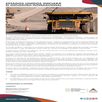 Estados Unidos iniciará el Encuentro Internacional