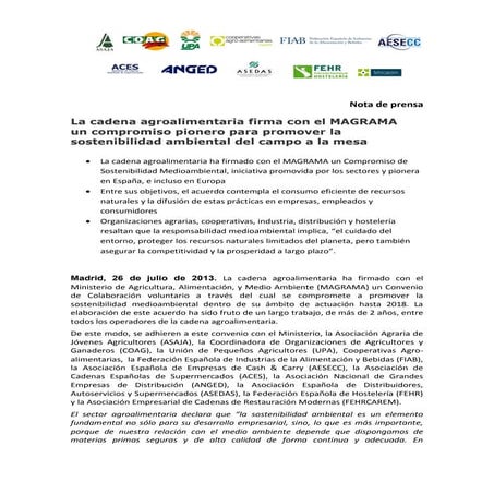 Convenio de colaboración para promover la sostenibilidad medioambiental de la...