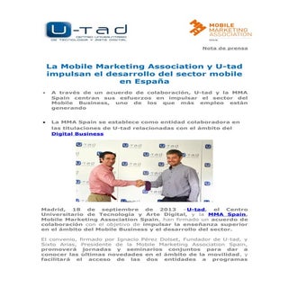 La Mobile Marketing Association y U...