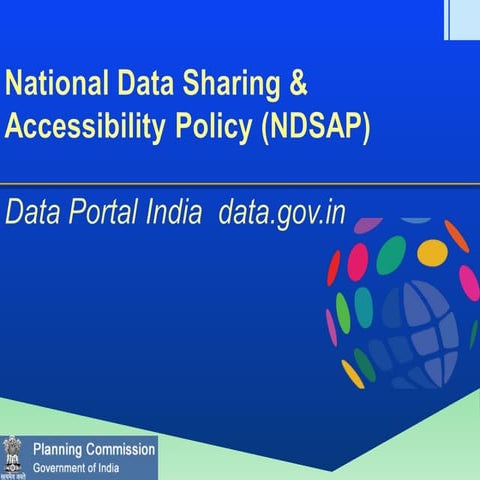 Planning Commission's Progress Report on National Data Sharing & Accessibility
