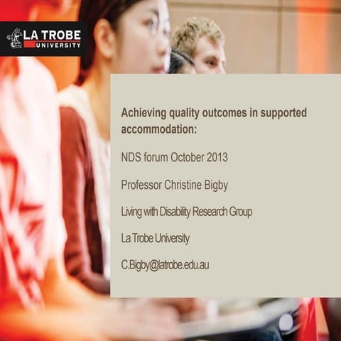 Nds forum acheiving quality outcomes 20 10 2013